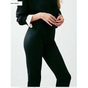 SPANX The Perfect Pull-On Ankle Tapered Ponte Pants in Classic Black L